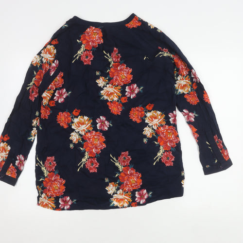 M&Co Women's Multicoloured Floral Top Size 10