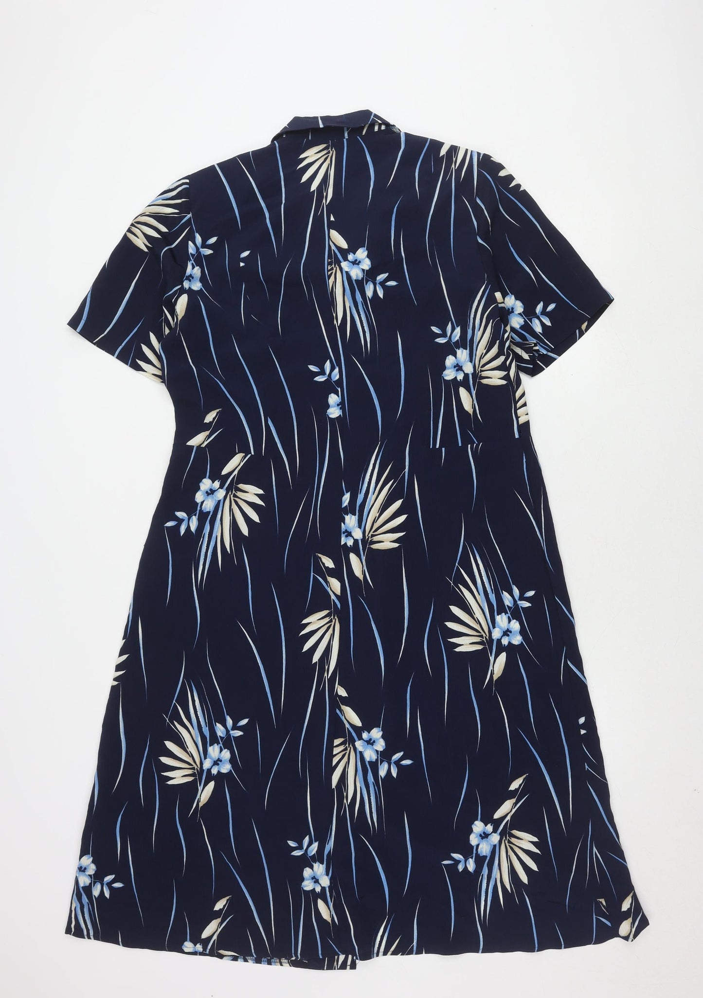 Nathalie Andersen Women's Blue Floral Shirt Dress