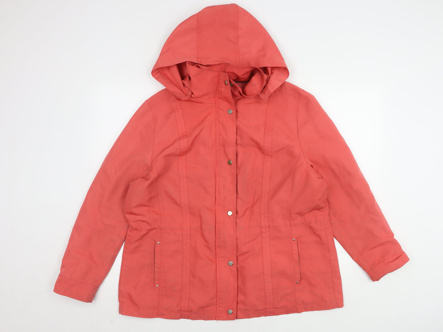 Marks and Spencer Women's Red Hooded Jacket Size 18