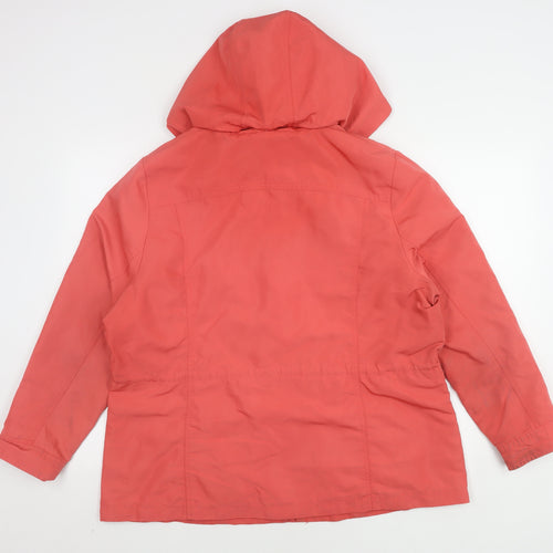Marks and Spencer Women's Red Hooded Jacket Size 18