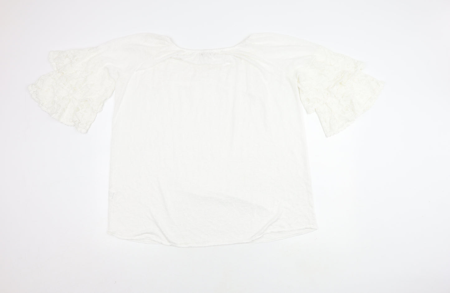 Bellambra Women's White Flared Sleeve Top XL