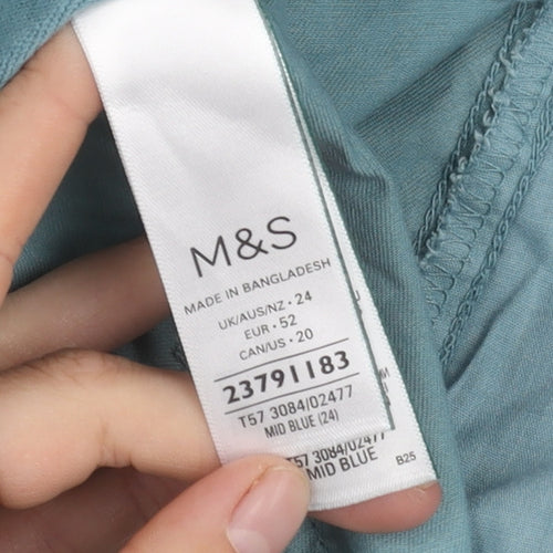 Marks & Spencer Men's Blue Cargo Shorts Size 24
