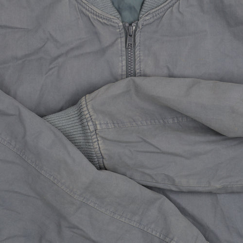 ASOS Men's Blue Bomber Jacket Size L, Casual Style