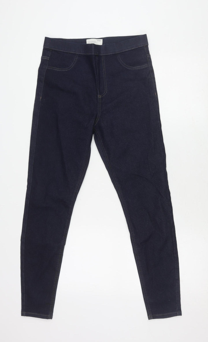 Marks and Spencer Women's Blue Skinny Jeans Size 12