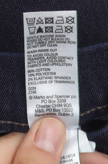 Marks and Spencer Women's Blue Skinny Jeans Size 12