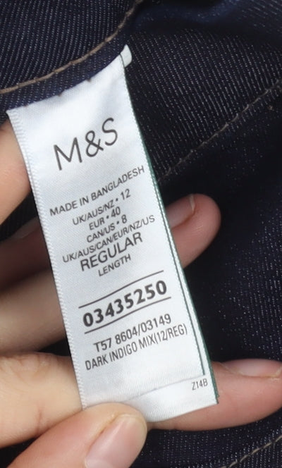 Marks and Spencer Women's Blue Skinny Jeans Size 12