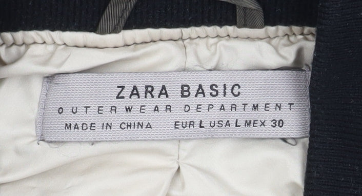 Zara Basic Men's Green Bomber Jacket L Casual