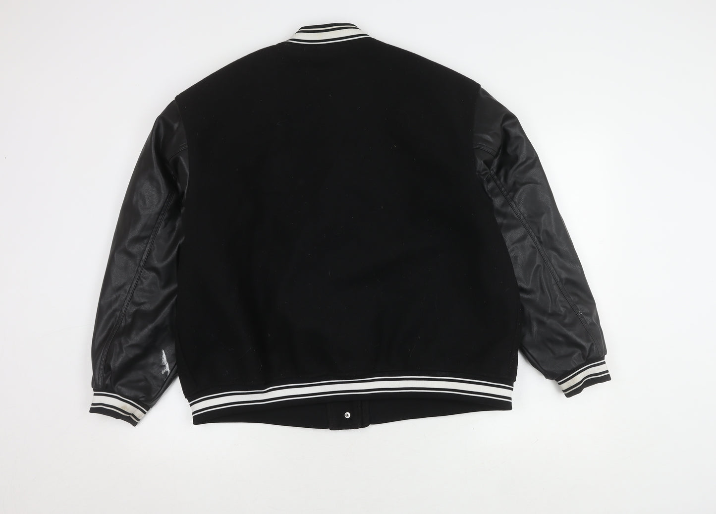 H&M Men's Black Varsity Jacket M Casual Wear