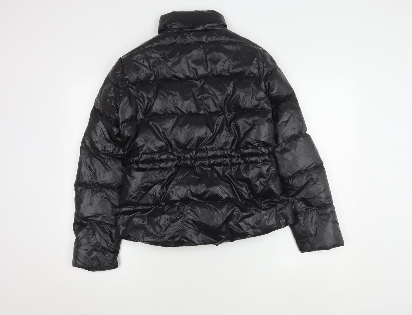 Zara Women's Black Puffer Jacket Size S for Winter