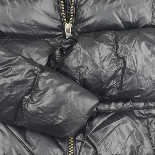 Zara Women's Black Puffer Jacket Size S for Winter