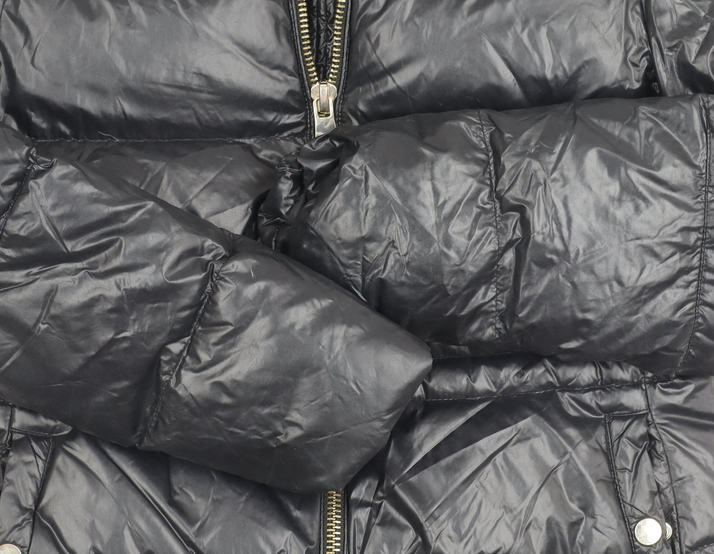 Zara Women's Black Puffer Jacket Size S for Winter