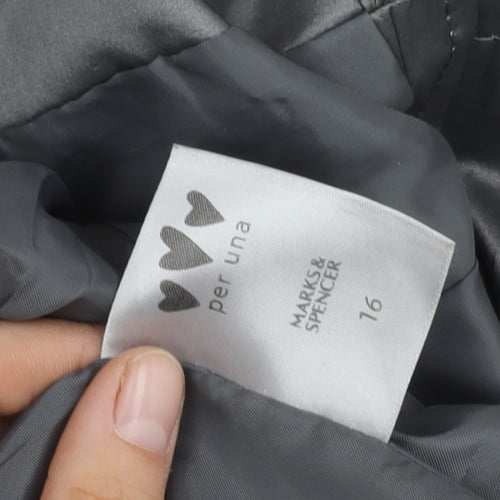 Marks and Spencer Women's Grey Mid-Length Coat
