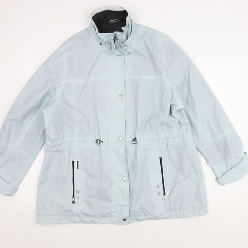 Bm Women's Blue Jacket Size 18 in Excellent Condition