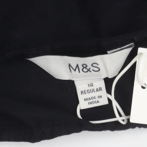 Marks and Spencer Women's Black A-Line Dress Size 18