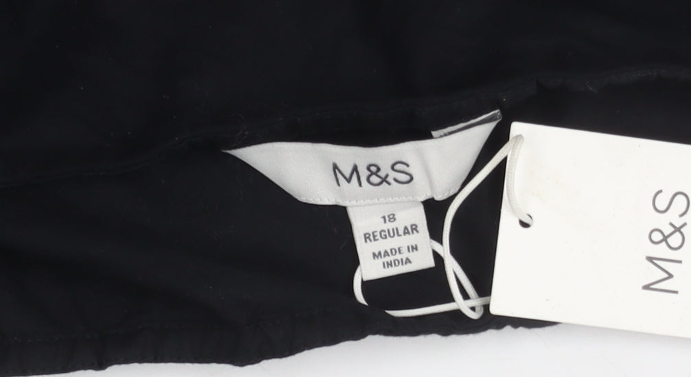 Marks and Spencer Women's Black A-Line Dress Size 18