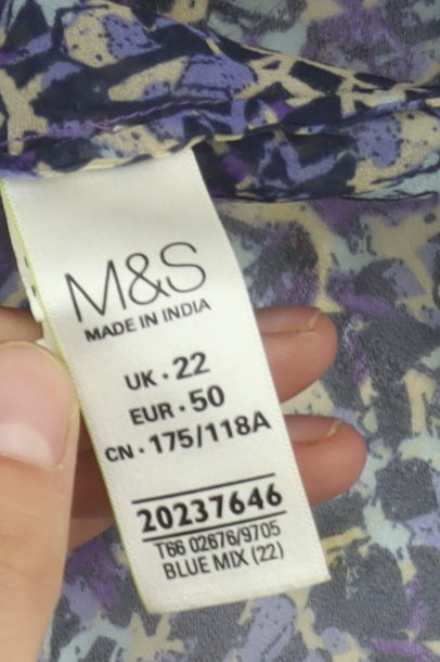 Marks and Spencer Women's Multicoloured Floral Cover Up Size 22