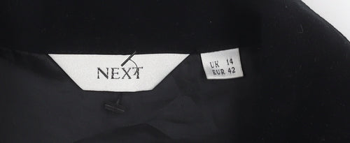 NEXT Women's Black Shirt Dress, Size 14, Classic Elegance