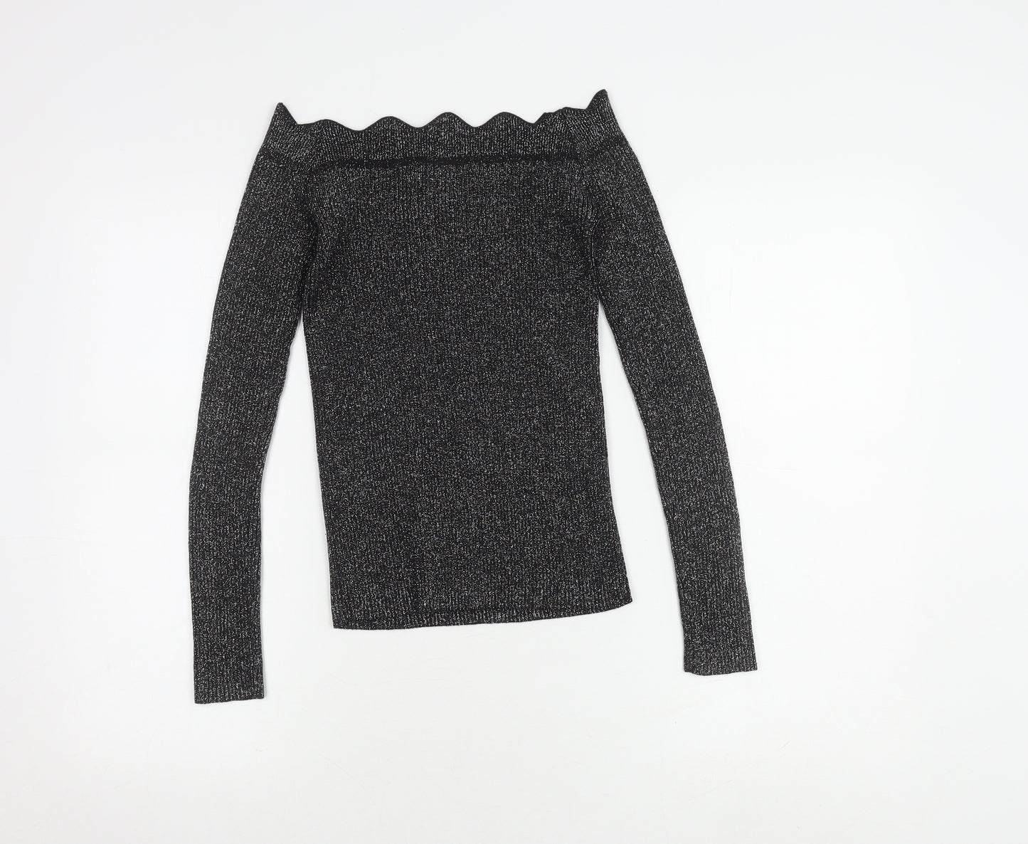 Oasis Women's Black Long Sleeve Top XS