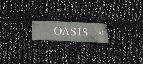 Oasis Women's Black Long Sleeve Top XS