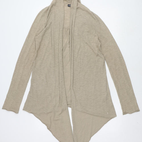 La Redoute Beige Open Front Cardigan Women Size 12 Long Sleeve