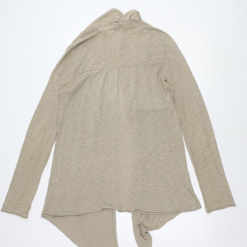 La Redoute Beige Open Front Cardigan Women Size 12 Long Sleeve