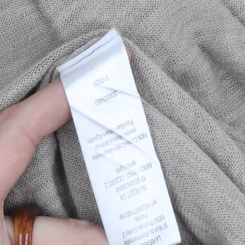 La Redoute Beige Open Front Cardigan Women Size 12 Long Sleeve