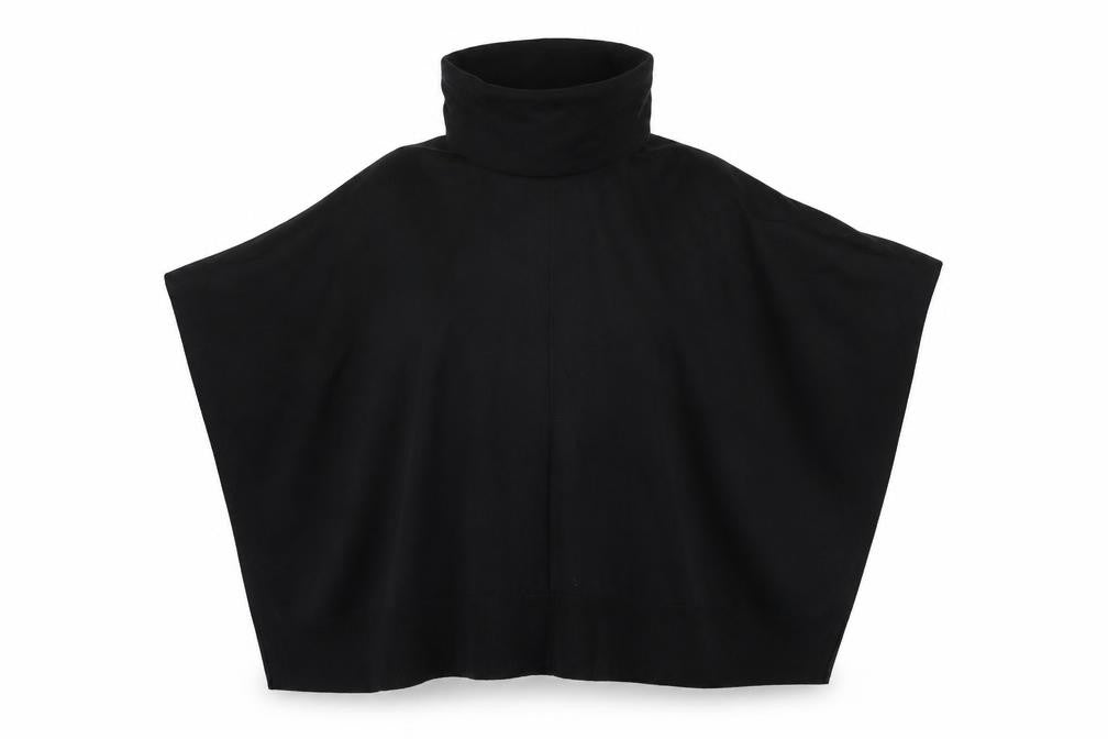 Front view of Next Women's Black High Neck Cape Jumper S