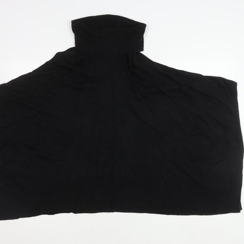 Next Women's Black High Neck Cape Jumper S