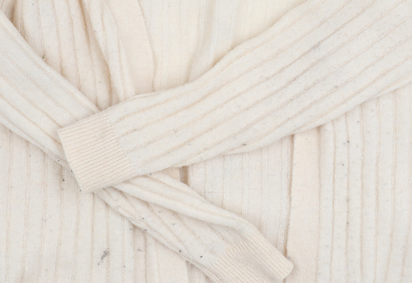 Y.A.S Women's Beige Open Front Cardigan Medium Long Sleeve Knit