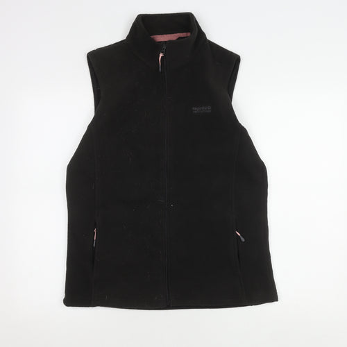 Regatta Women's Black Fleece Gilet Size 14 Outdoor Zip