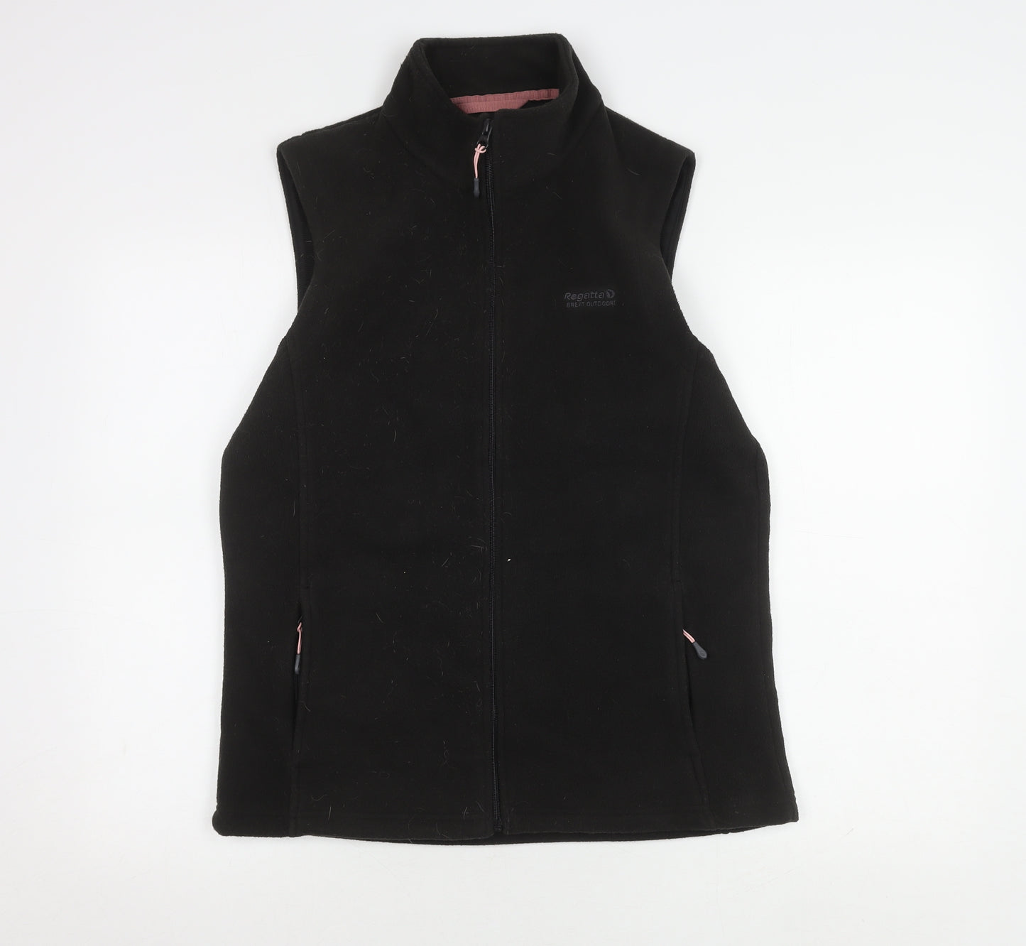 Regatta Women's Black Fleece Gilet Size 14 Outdoor Zip