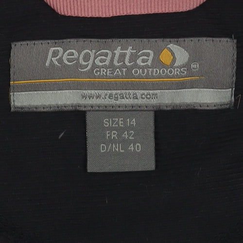 Regatta Women's Black Fleece Gilet Size 14 Outdoor Zip