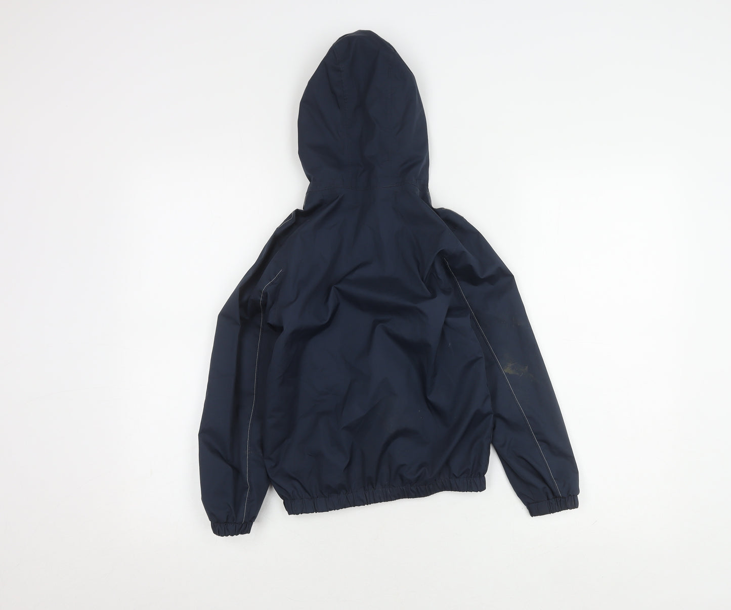 Decathlon Boys Blue Hooded Jacket 5-6Y Waterproof Casual