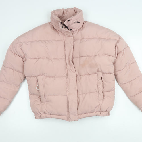 Light Before Dark Women's Pink XS Puffer Jacket