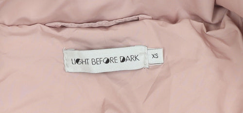 Light Before Dark Women's Pink XS Puffer Jacket