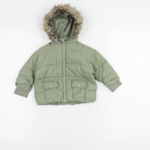 McKenzie Girls Green Puffer Jacket 3-6 Months