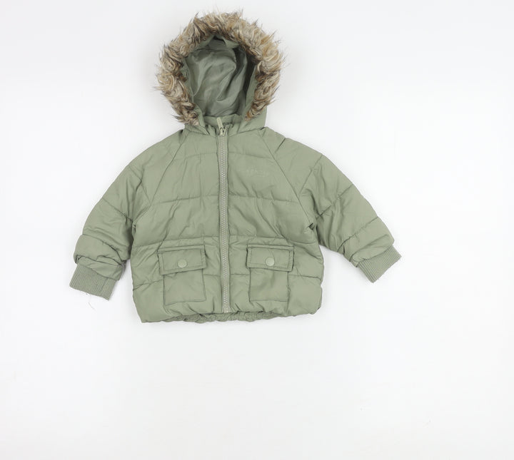 McKenzie Girls Green Puffer Jacket 3-6 Months