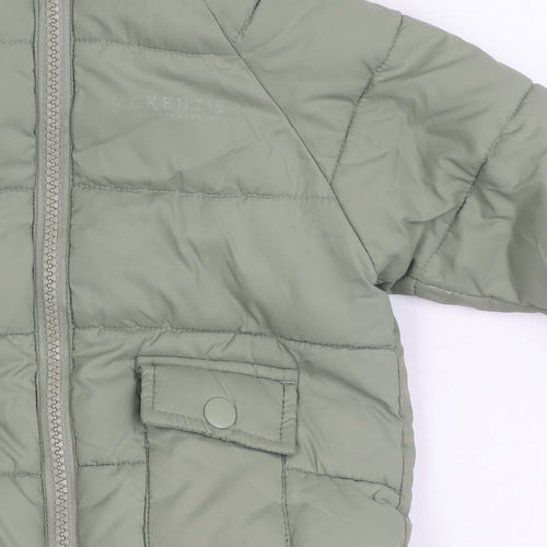 McKenzie Girls Green Puffer Jacket 3-6 Months