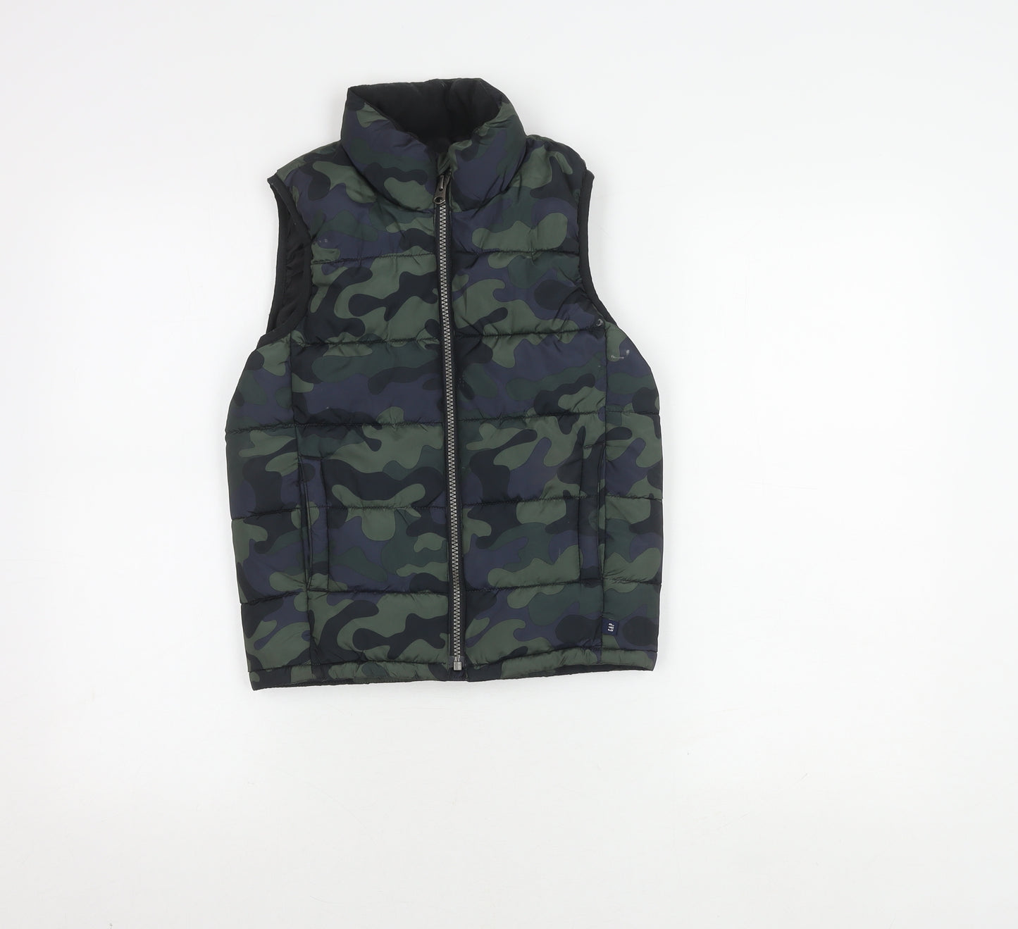 Gap Boys Camouflage Puffer Jacket, Green, Size 6-7, Winter