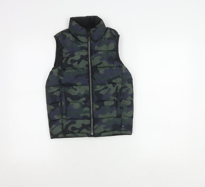 Gap Boys Camouflage Puffer Jacket, Green, Size 6-7, Winter