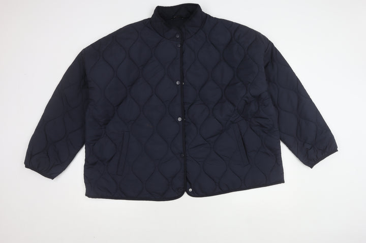 Golddigga Women's Blue Quilted Jacket Size 18
