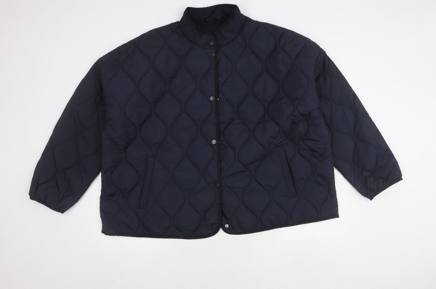 Golddigga Women's Blue Quilted Jacket Size 18