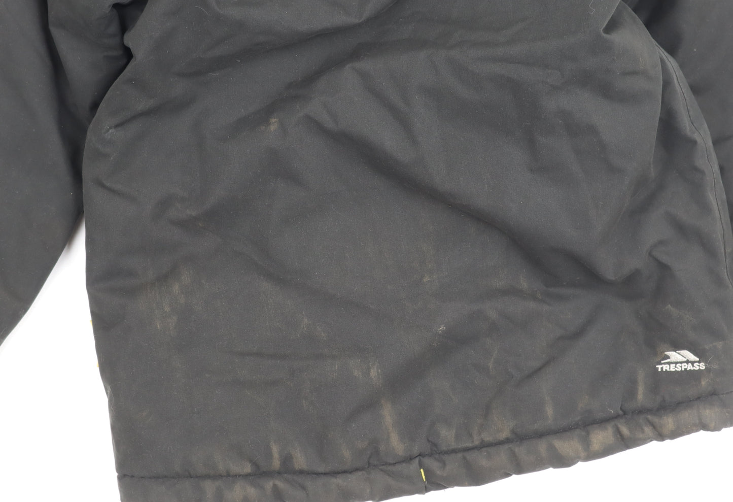 Trespass Boys Black Parka Coat 5-6 Years, Winter Hooded Jacket