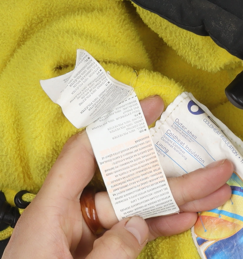 Trespass Boys Black Parka Coat 5-6 Years, Winter Hooded Jacket