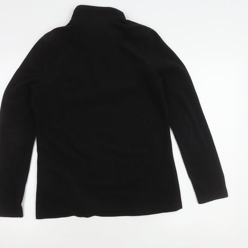 Regatta Women's Black Fleece Zip Sweatshirt Size 10