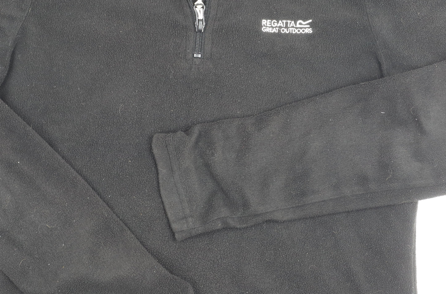 Regatta Women's Black Fleece Zip Sweatshirt Size 10