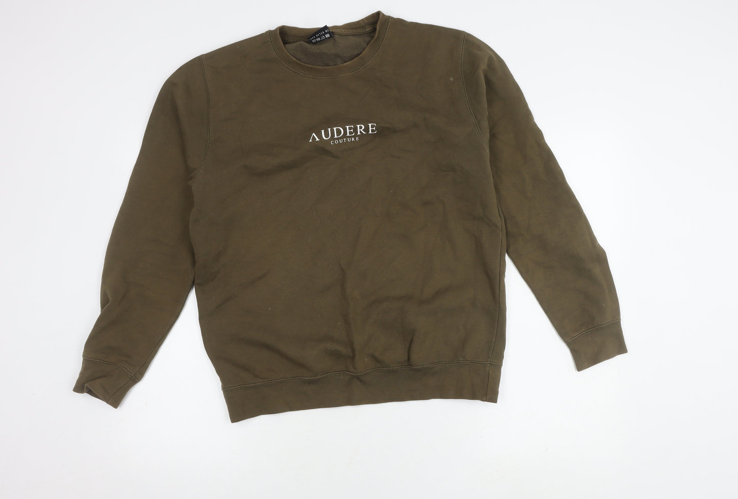 Audere Men’s Brown Logo Pullover Sweatshirt, Medium