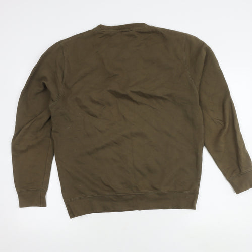 Audere Men’s Brown Logo Pullover Sweatshirt, Medium