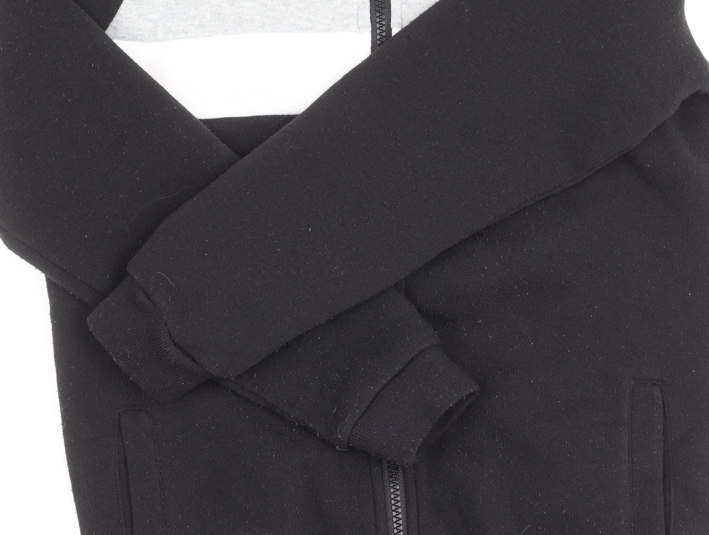 Slazenger Boys' Black Basic Jacket, Hooded, 11-12 Years