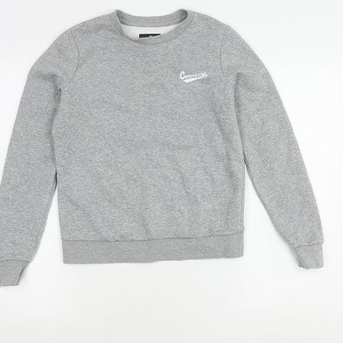 Converse Unisex Grey XS Logo Crew Neck Sweatshirt